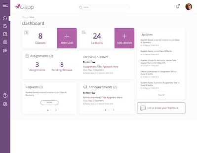Clapp - Lehr- und Lernmanagementsystem Screenshot