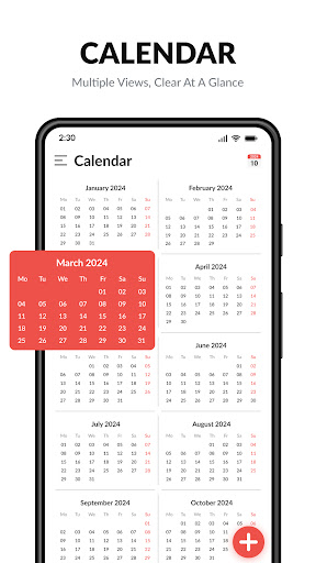 Android application Calendar 2024 Pro screenshort