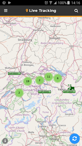 Android application fleet.tech FleetManager 2.0 screenshort
