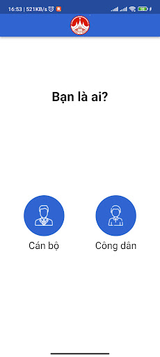 Android application Phản ánh kiến nghị screenshort