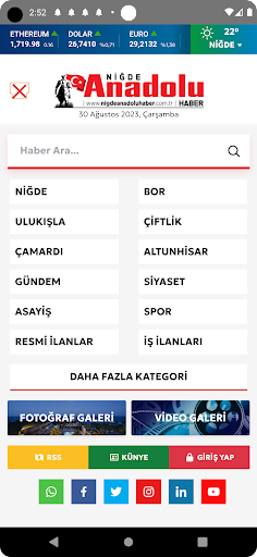 Niğde Anadolu Haber Screen 3