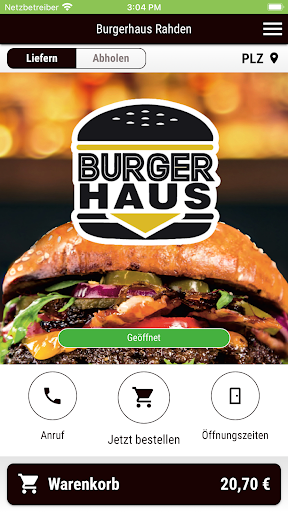 Android application Burgerhaus Rahden screenshort