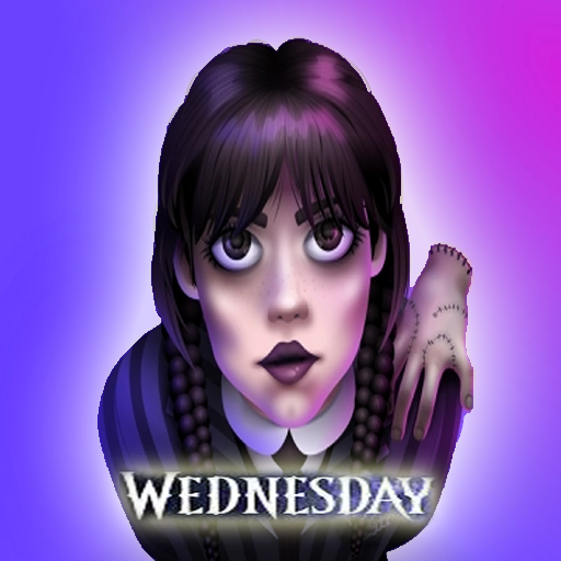 Wednesday Addams Coloring 3.0 Icon