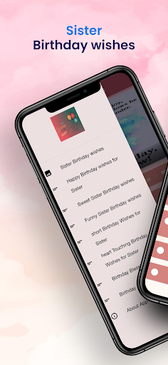 Android application Sister Birthday wishes screenshort