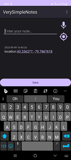 Very Simple Notes Screen 2