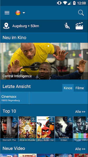Android application AbInsKino: Kinoprogramm screenshort