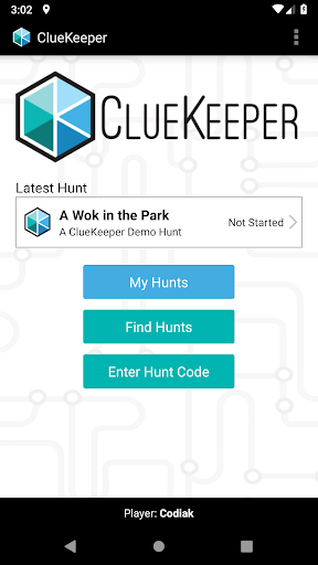 ClueKeeper Screen 2