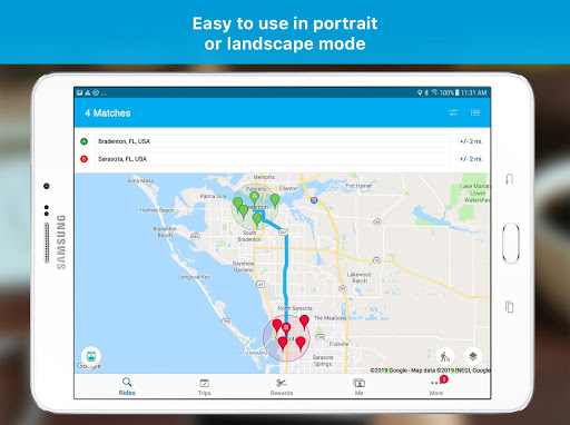 Screenshot of Commute Connector