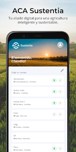 Android application ACA Sustentia screenshort