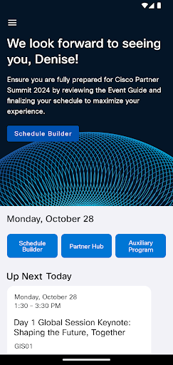 Screenshot of Cisco Partner Summit