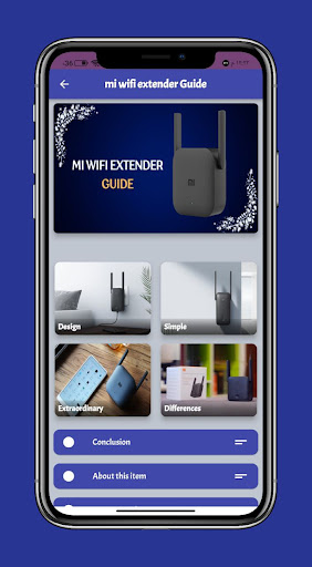 Android application mi wifi extender Guide screenshort