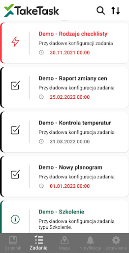 TakeTask Screen 2