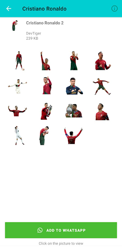 Cristiano Ronaldo Stickers Screen 2