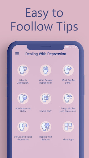 Android application Dealing with Depression screenshort