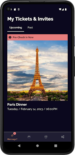 Android application Wannago? screenshort