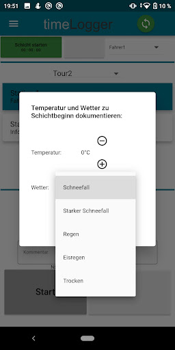 timeLogger - Winterdienst Screen 3