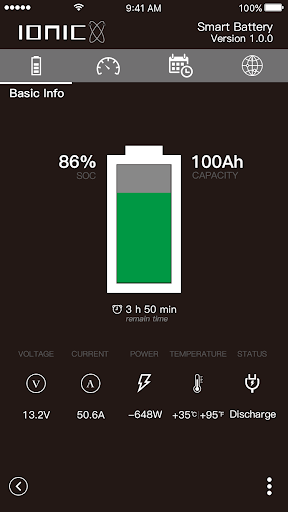 IONIC Blue Batteries Screen 3