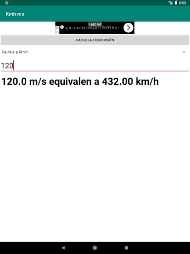 Kilometers per hour km-h to