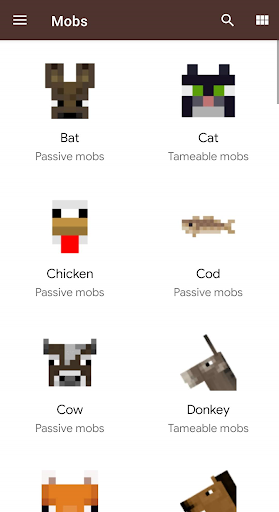 Knowledge book: craft, mobs an Apk3