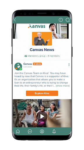 Canvas Community Screen 2
