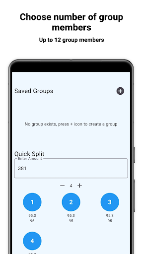 SplitEase: Split a Group Bill Screen 2