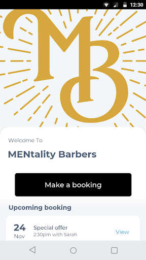 Android application MENtality Barbers screenshort