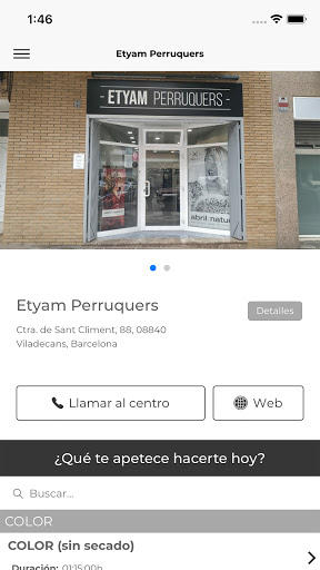 Etyam Perruquers Screenshot