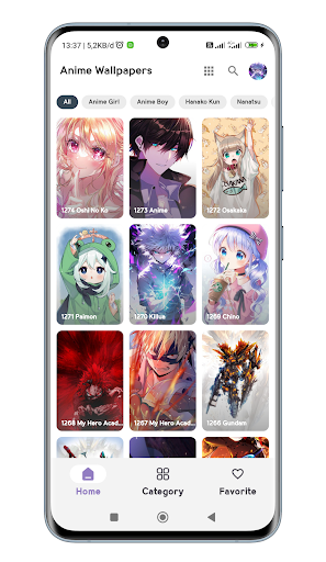 Android application Anime Wallpaper HD screenshort