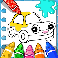 Автомобиль книжка-раскраска для детей