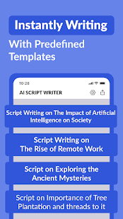 AI Script Writer, Generator Capture d'écran