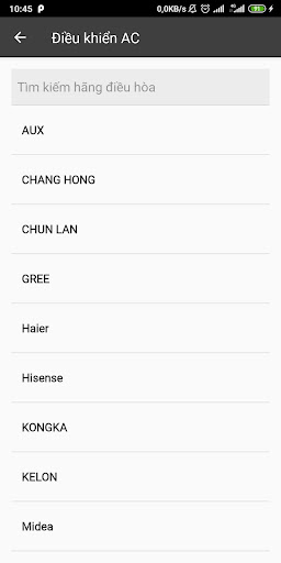 Điều khiển điều hoà Screen 2