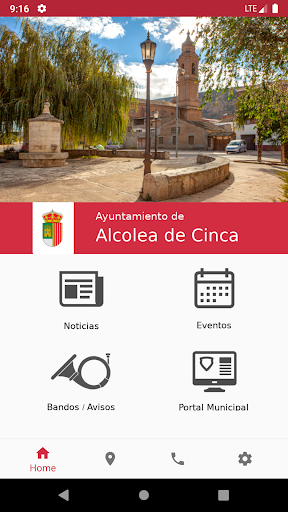 Android application Ayuntamiento Alcolea de Cinca screenshort