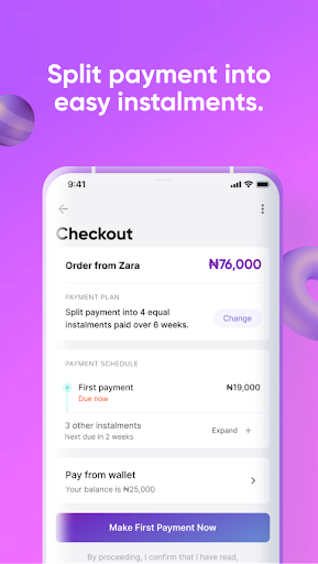 Zilla | Buy now. Pay later. Screen 2