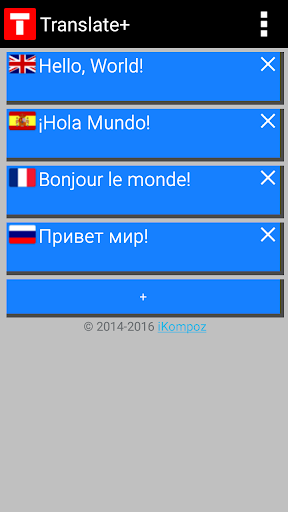 Translate+ Screen 2