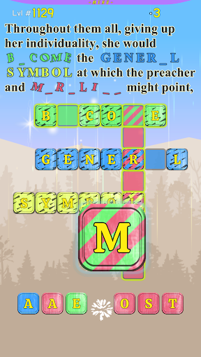 Android application Scarlet Letter Crossword screenshort
