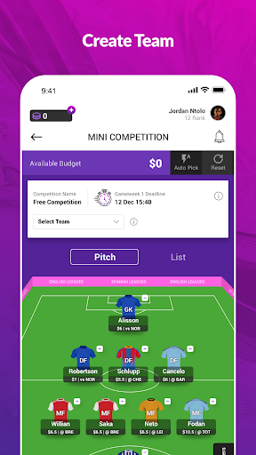 Copa Fantasy Screen 3