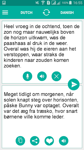 Android application Danish Dutch Translator screenshort