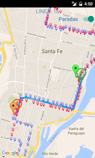 Cuál me lleva Santa Fe