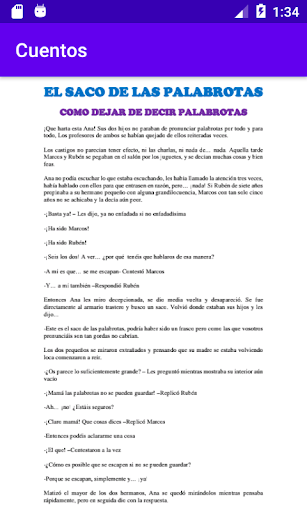 Android application Cuentos de Aleyen screenshort