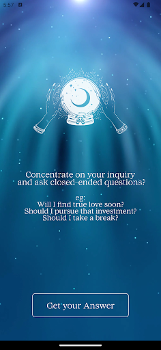 Android application App of answers screenshort