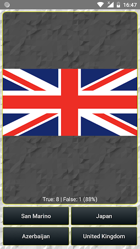 Android application World Flags Quiz screenshort