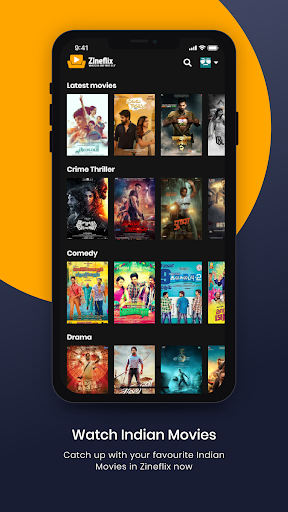 Android application Zineflix screenshort