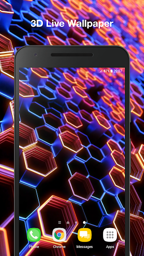 Android application Abstract 3d Live Wallpaper screenshort