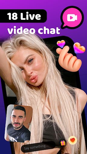 Android application 18LIVE - Adult Live Random screenshort