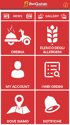 Android application BonGustaio screenshort