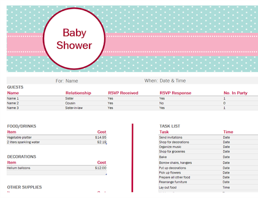 Budget Crafting Templates Screen 2