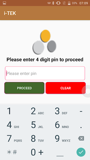 Android application i-TEK Retail screenshort