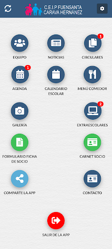 Android application CEIP Fuensanta Caravaca screenshort