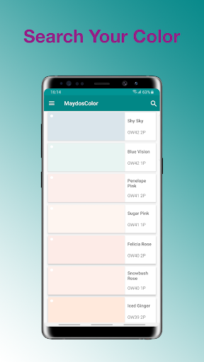 Android application Maydos Color screenshort