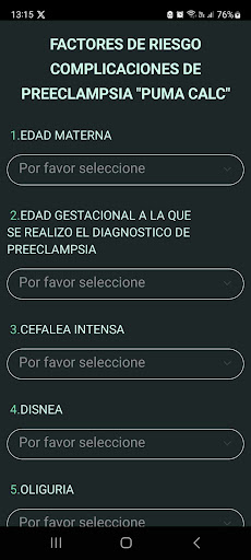 Preeclampsia Puma Calc Screen 2